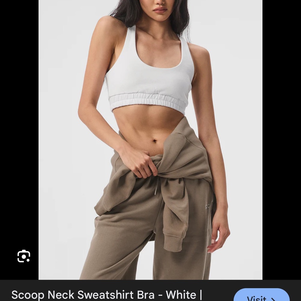 ALO Scoopneck Sweatshirt bra LIKE NEW